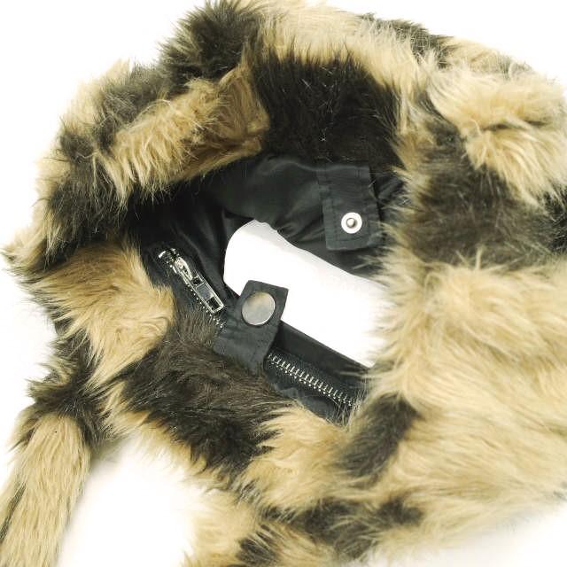 STAND STUDIO スタンドスタジオ LIZ FAUX FUR BAG チェッカーパターン フェイクファートートバッグ Brown ハンドバッグ CITYSHOP カバン |  | 04