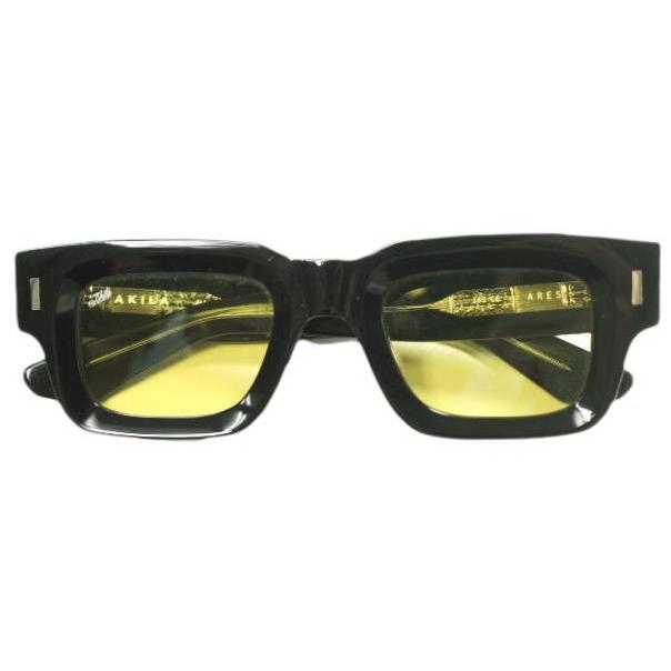 AKILA アキラ ARES Sunglasses スクエアサングラス BLACK/YELLOW 眼鏡 メガネ g23751 | 