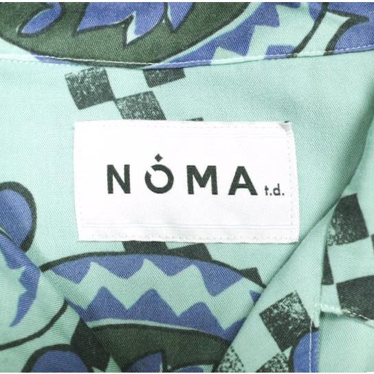 NOMA t.d. ノーマティーディー Paisley Summer Shirt ペイズリーサマーシャツ N25-SH03 3 ターコイズブルー オープンカラー アロハ 開襟 |  | 03