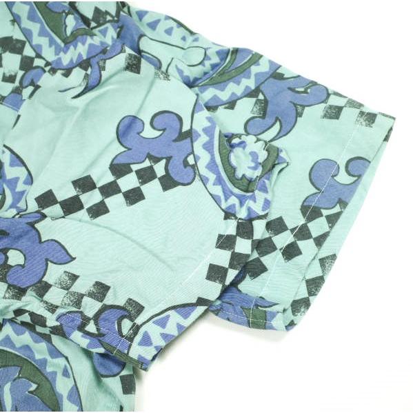 NOMA t.d. ノーマティーディー Paisley Summer Shirt ペイズリーサマーシャツ N25-SH03 3 ターコイズブルー オープンカラー アロハ 開襟 |  | 05