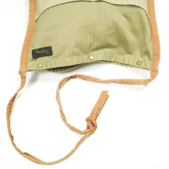 NAPRON x BEAMS BOY ナプロン 別注 コットンヘリンボーン ガーデニングエプロン KHAKI 3WAY ショルダーバッグ クッションカバー |  | 03