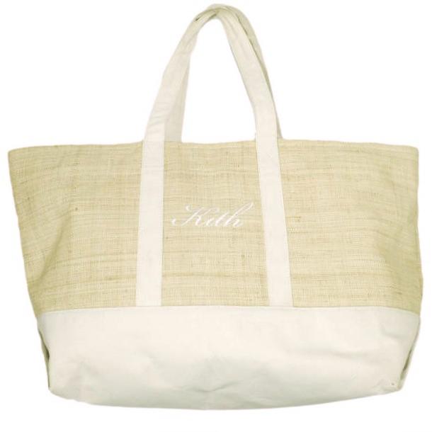 KITH NYC キスニューヨークシティ Straw Tote Bag ストロートートバッグ KHW4054-210 Natural カバン【中古】【KITH NYC】 KITH NYC キスニューヨークシティ Straw Tote Bag ストロートート