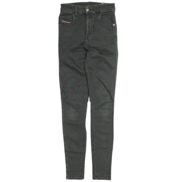 DIESEL ディーゼル SLANDY-HIGH スーパースキニーハイウエストデニムパンツ 24 BLACK ジップフライ ジーンズ ボトムス g23784 | 