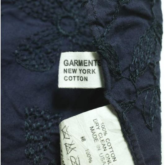 Engineered Garments エンジニアードガーメンツ Flower Embroidered Bandana 花柄刺繍 ハンカチーフ Navy バンダナ ポケットチーフ |  | 05