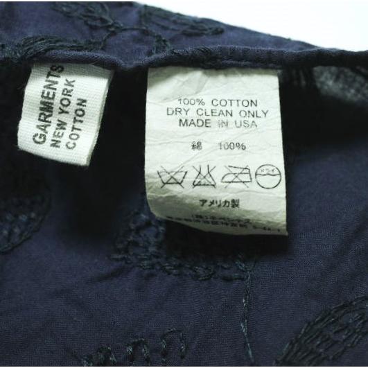 Engineered Garments エンジニアードガーメンツ Flower Embroidered Bandana 花柄刺繍 ハンカチーフ Navy バンダナ ポケットチーフ |  | 06