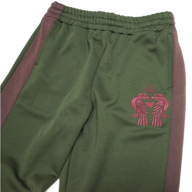 Vivienne Westwood MAN ヴィヴィアンウエストウッドマン 日本製 TWIN EAGLES トラックパンツ 249046 3320 48 OLIVE/BURGUNDY ジャージー |  | 03