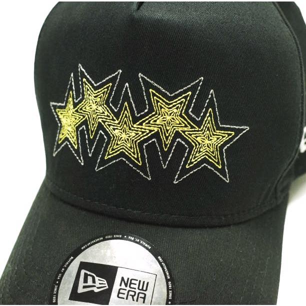 Cody Sanderson x NEW ERA コディサンダーソン ニューエラ 別注 9FORTYTM D-Frame スター刺繍 5パネルベースボールキャップ BLACK 帽子 |  | 02
