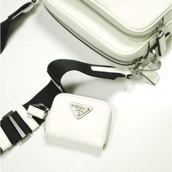 新品 PRADA プラダ イタリア製 サフィアーノレザー ショルダーバッグ 2VH170 WHITE(FOPG7 BIANCO) トライアングルロゴ カバン g23817 |  | 05