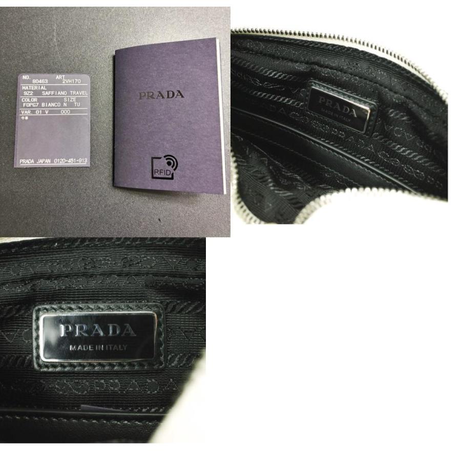 新品 PRADA プラダ イタリア製 サフィアーノレザー ショルダーバッグ 2VH170 WHITE(FOPG7 BIANCO) トライアングルロゴ カバン g23817 |  | 09