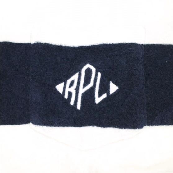 POLO RALPH LAUREN ポロ・ラルフローレン ワイドボーダーパイルロングスリーブポケットTシャツ S XS NAVY/WHITE 長袖 ロゴ刺繍 テリー |  | 04