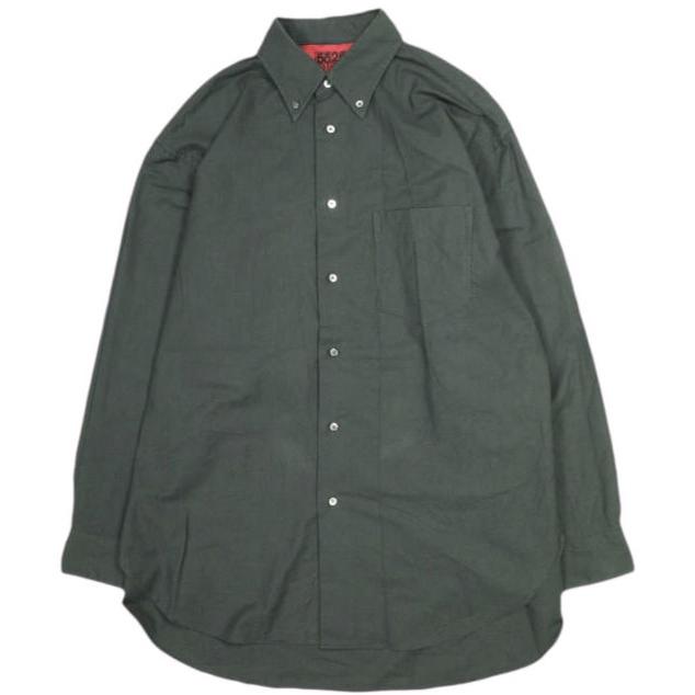 5525gallery x BEAUTY＆YOUTH 5525ギャラリー 21SS OX BD SHIRT オーバーサイズオックスフォードボタンダウンシャツ S/M グレー g23835 | 