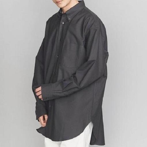 5525gallery x BEAUTY＆YOUTH 5525ギャラリー 21SS OX BD SHIRT オーバーサイズオックスフォードボタンダウンシャツ S/M グレー g23835 |  | 02