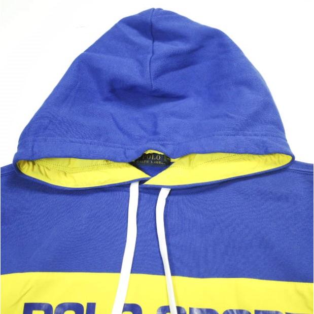 POLO RALPH LAUREN ポロ・ラルフローレン Polo Sport Hoodie ポロスポーツ 裏起毛 スウェットプルオーバーパーカー  S Blue/Yellow g23845 |  | 03