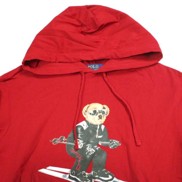 POLO RALPH LAUREN ポロラルフローレン Alpine Racing Ski Polo Bear Hoodie スキーポロベアー プルオーバーフーディ M RED 天竺 パーカー |  | 02