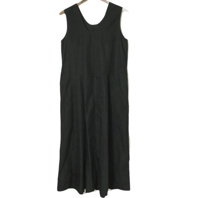 AEWEN MATOPH イウエン マトフ 23SS 日本製 Uネックワンピース 8726-215-0065 36 BLACK ユナイテッドアローズ ロング Aライン ドレス | 