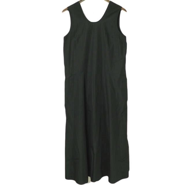 AEWEN MATOPH イウエン マトフ 23SS 日本製 Uネックワンピース 8726-215-0065 36 BLACK ユナイテッドアローズ ロング Aライン ドレス |  | 01