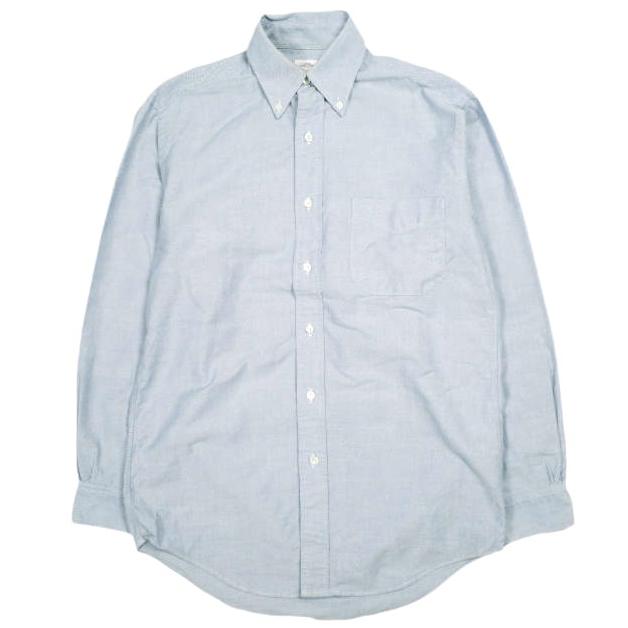 Brooks Brothers ブルックスブラザーズ アメリカ製 MAKERS オックスフォードボタンダウンシャツ MADE IN USA XS サックスブルー 長袖 BD | 
