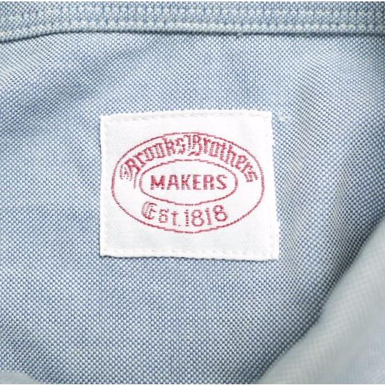 Brooks Brothers ブルックスブラザーズ アメリカ製 MAKERS オックスフォードボタンダウンシャツ MADE IN USA XS サックスブルー 長袖 BD |  | 02