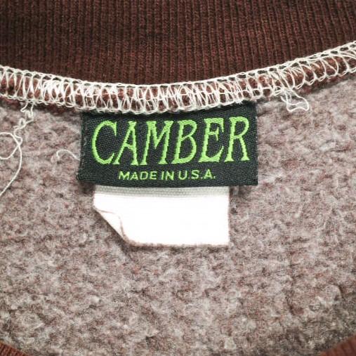 CAMBER キャンバー アメリカ製 裏起毛 オーバーサイズスウェット Free ブラウン トレーナー プルオーバー MADE IN USA トップス g23863 |  | 02