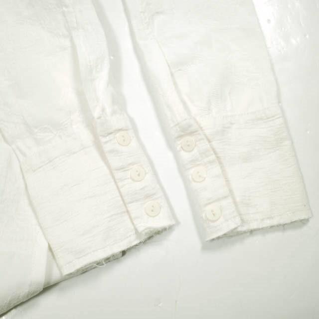 OLUBIYI THOMAS オルヴィトーマス Pleated Bib Shirt ヴィンテージファブリックジャガードプリーツシャツ 2 Off-White ロング プルオーバー |  | 05