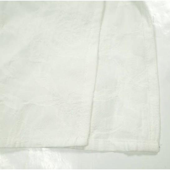OLUBIYI THOMAS オルヴィトーマス Pleated Bib Shirt ヴィンテージファブリックジャガードプリーツシャツ 2 Off-White ロング プルオーバー |  | 06