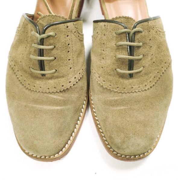 PLUSON SHOE SUPPLY プラソンシューサプライ アンクルストラップ スエードレザーシューズ 37(23.5cm) Brown FOR LADIES 革靴 サンダル |  | 04