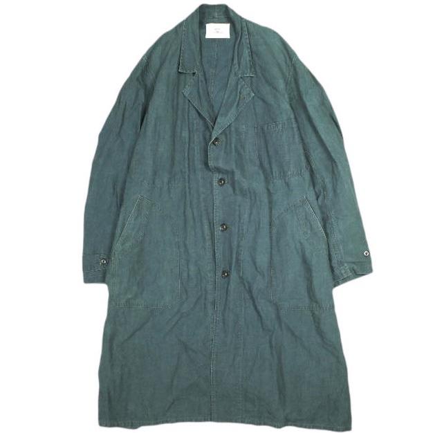 OUTIL ウティ 日本製 MANTEAU PUPILLIN インディゴリネンチェスター