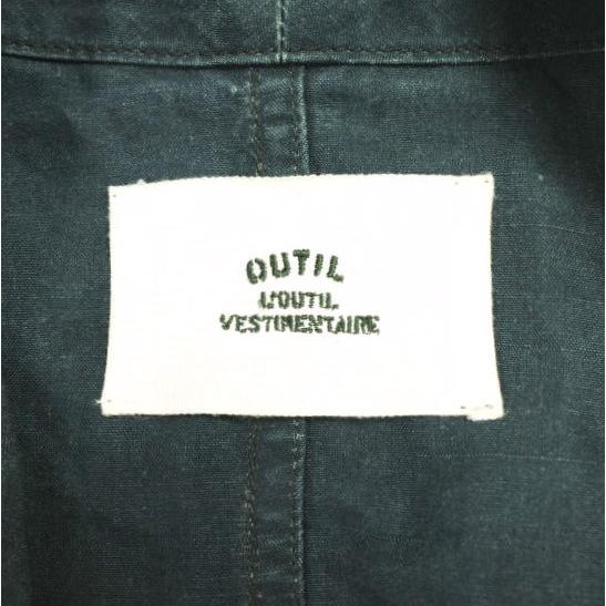 OUTIL ウティ 日本製 MANTEAU PUPILLIN インディゴリネンチェスターコート 2 Black Indigo アウター g23875 |  | 03