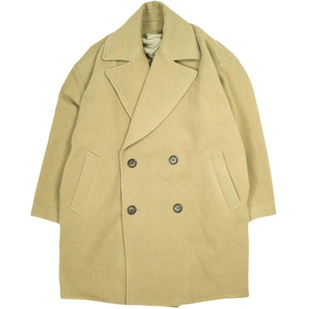UN ユーエヌ 21AW Firsthand x is-ness DOUBLE COAT ウールダブルコート 214-73504 M BEIGE アウター g23887 | 