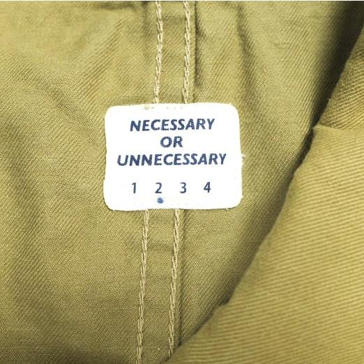Necessary or unnecessary ネセサリーオアアンネセサリー 日本製 FIRE COAT ファイヤーコート 90011200 2 BEIGE NOUN マンボラマ アウター |  | 03