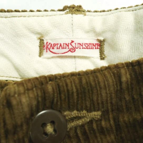 KAPTAIN SUNSHINE キャプテンサンシャイン 日本製 ワイドテーパードコーデュロイパンツ KS4FPT03 32 Brown ボトムス g23898 |  | 02