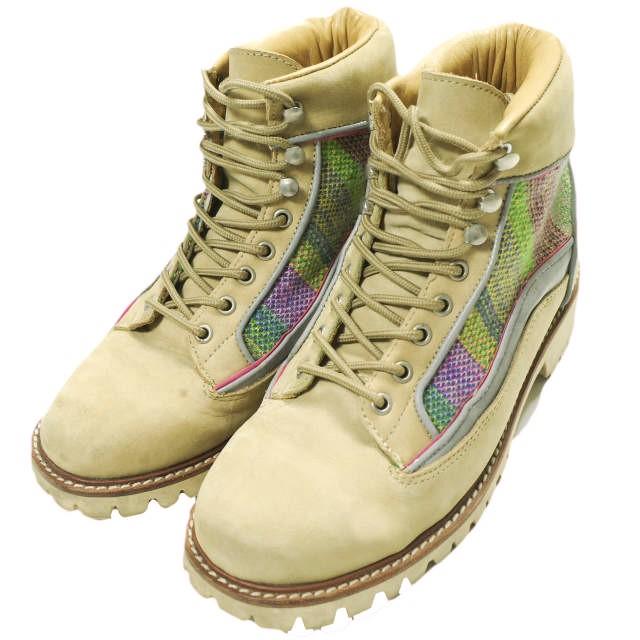 SUICOKE x is-ness スイコック イズネス 別注 レースアップワークブーツ US6(24cm) ベージュ シューズ g23903 | 