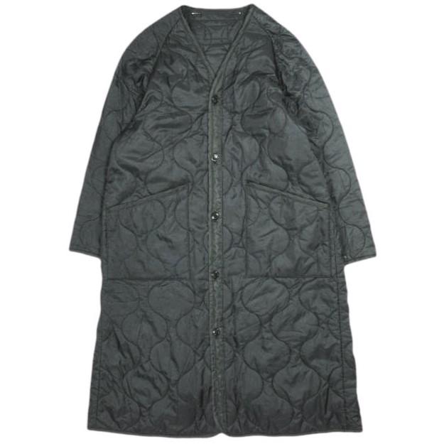 HYKE ハイク 20AW 日本製 QUILTED LINER COAT キルティングライナーコート 202-17242 1 BLACK ミリタリー アウター g23922 | 
