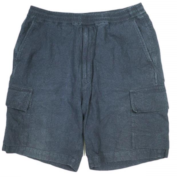 Neweye ニューアイ 22SS Garden S/S Shorts リネンコットン ガーデンショーツ NE22S006 NAVY イージー カーゴ ショートパンツ UI PRODUCT | 