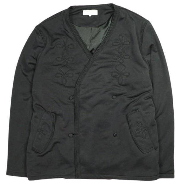 KITH NYC キスニューヨークシティ 24AW ポリエステルジャージー ダブルチャイナジャケット 24080060000940 M BLACK ノーカラー キモノ | 