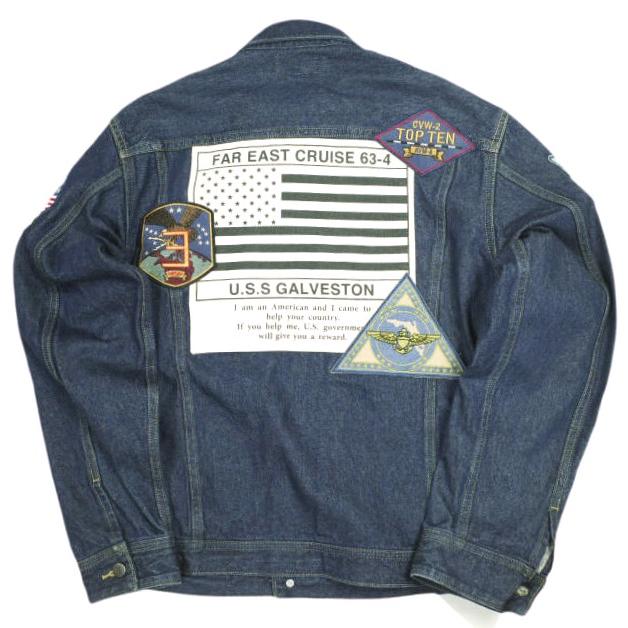 AVIREX アヴィレックス TYPE BLUE TOP GUN DENIM JACKET トップガン デニムジャケット 6112113 L Indigo Gジャン 3rd アウター g23941 |  | 01