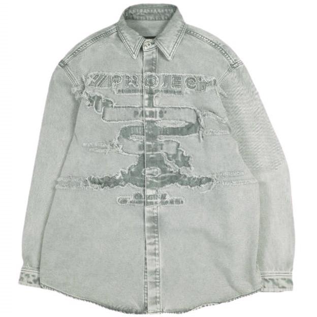 Y/PROJECT ワイプロジェクト 24AW Evergreen Paris' Best Patch Denim Shirt エバーグリーン パリベストパッチ デニムシャツ 207SI002 M | 