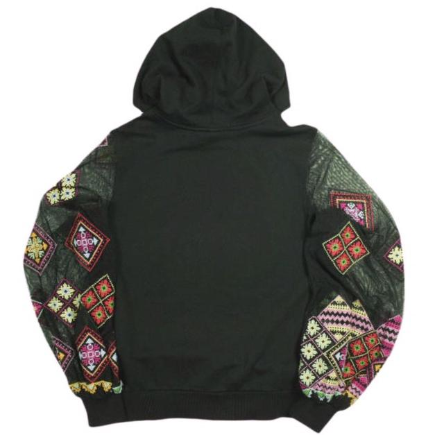 Desigual デシグアル シースルー袖フーディ Sweat_loira 22SWSK09 M Black 裏毛 スウェットプルオーバーパーカー トップス g23951 |  | 01