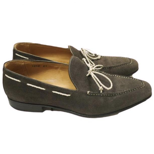 ALMAS x Trading Post アルマス トレーディングポスト 別注 スクエアポインテッドトゥ スエードローファー 1252 41(26cm) Brown シューズ |  | 02