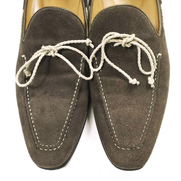 ALMAS x Trading Post アルマス トレーディングポスト 別注 スクエアポインテッドトゥ スエードローファー 1252 41(26cm) Brown シューズ |  | 04