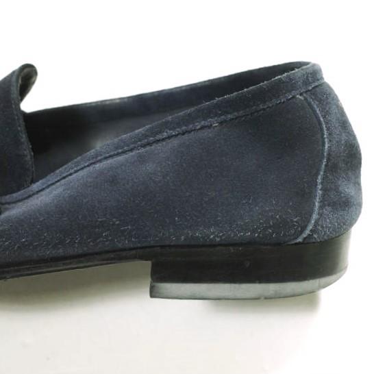 DOUCAL'S デュカルス イタリア製 スエードペニーローファー 42(27cm) ネイビー コイン シューズ g23955 |  | 07