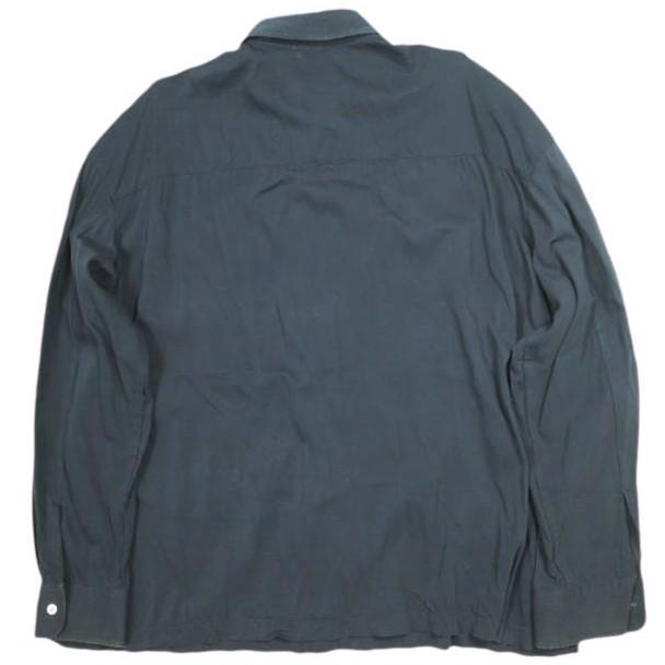 Acne Studios アクネストゥディオズ SILVIO TECH SHIRT 比翼フロント レーヨンシャツ 44 Dark Navy 長袖 トップス g23956 |  | 01