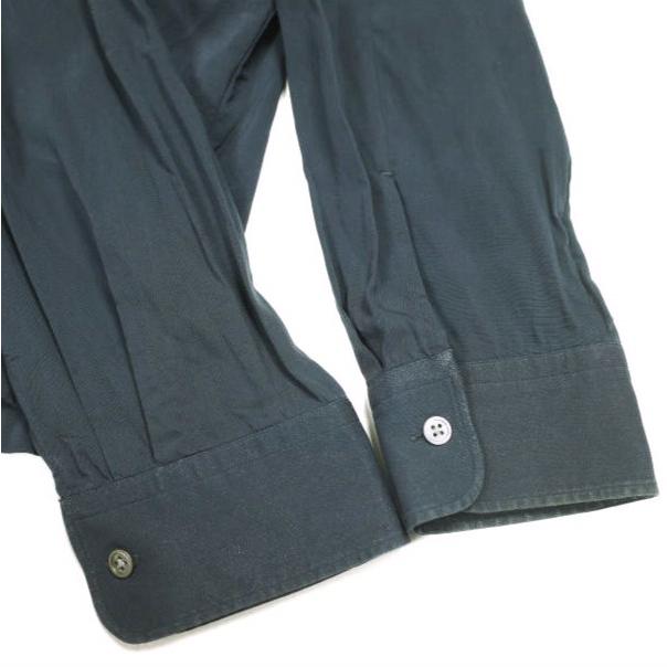Acne Studios アクネストゥディオズ SILVIO TECH SHIRT 比翼フロント レーヨンシャツ 44 Dark Navy 長袖 トップス g23956 |  | 06