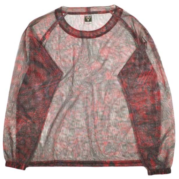 South2 West8 サウスツーウェストエイト S2W8 Bush Crew Neck Shirt - Lightweight Mesh クルーネックブッシュシャツ MR689 S RED メッシュ |  | 01