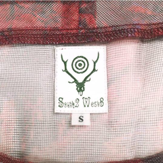South2 West8 サウスツーウェストエイト S2W8 Bush Crew Neck Shirt - Lightweight Mesh クルーネックブッシュシャツ MR689 S RED メッシュ |  | 02