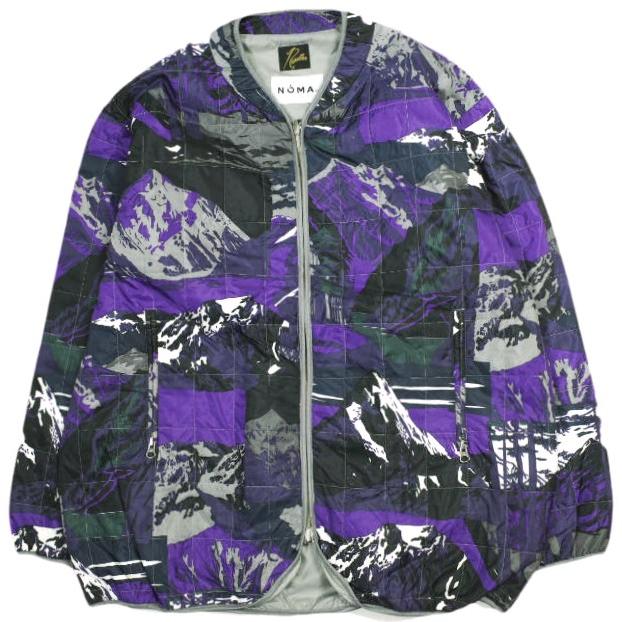 Needles x NOMA t.d. ニードルス ノーマ 22AW 別注 Piping Quilt Jacket - Insulation / Printed パイピングキルトジャケット S LANDSCAPE | 