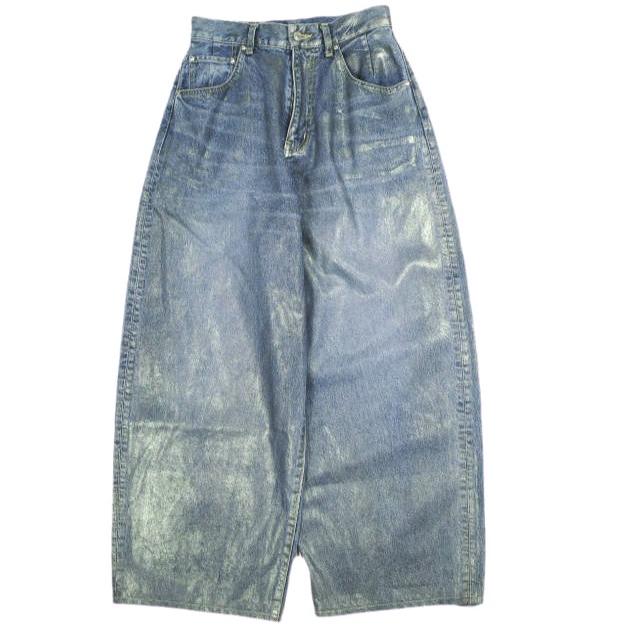 ASTRAET アストラット 25SS コーティング BIG バルーンデニムパンツ UNISEX 5414-299-0480 0(S) SILVER UNITED ARROWS 定価66,000円 バギー | 