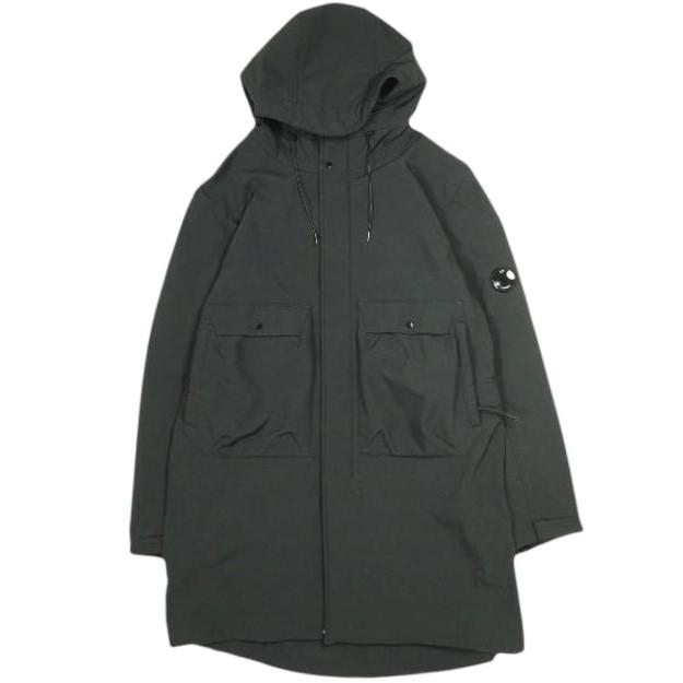 C.P.Company シーピーカンパニー 24AW C.P. Shell-R Hooded Parka Jacket ボンディング加工ソフトシェルモッズコート XL BLK 定価115,500円 | 