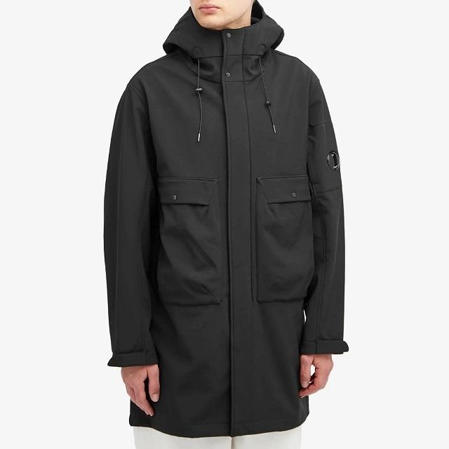 C.P.Company シーピーカンパニー 24AW C.P. Shell-R Hooded Parka Jacket ボンディング加工ソフトシェルモッズコート XL BLK 定価115,500円 |  | 02