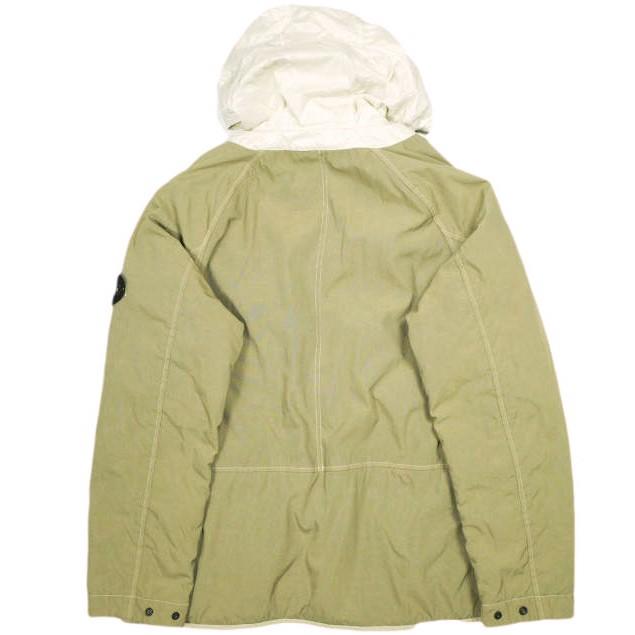 STONE ISLAND ストーンアイランド 24AW NYLON PANAMA WITH NEW SILK LIGHT GARMENT DYED ボアフーデッドジャケット 8115Q0819 XL Biscuit |  | 01